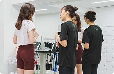 体組成計による身体測定